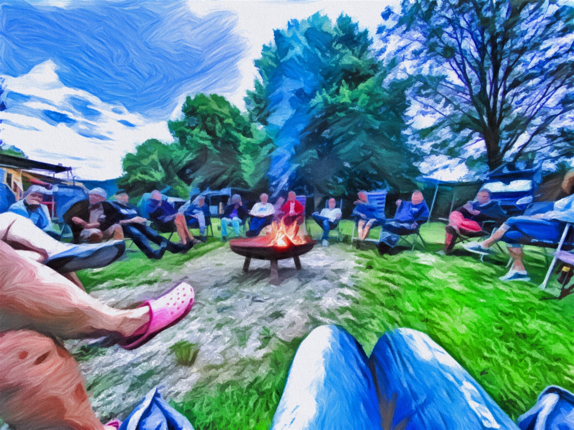 © autormobil.de | Camping mit dem Ford Nugget – Gemütliches Beisammensein